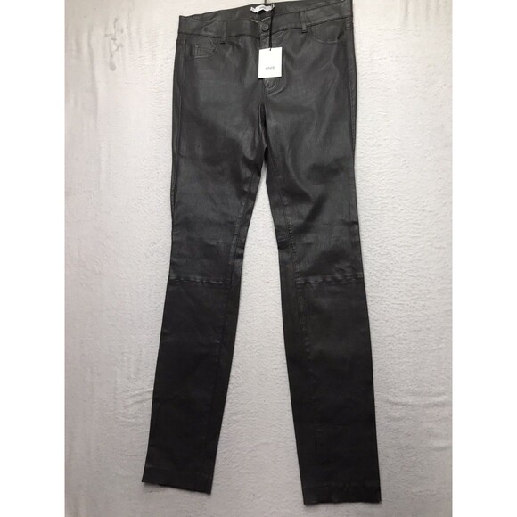 NWT VINCE 100% Lambskin Leather Jean Women 10 (30x31) Slate...